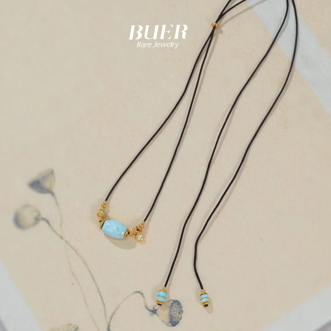 【不二】原矿绿松DIY项链（多样性发）