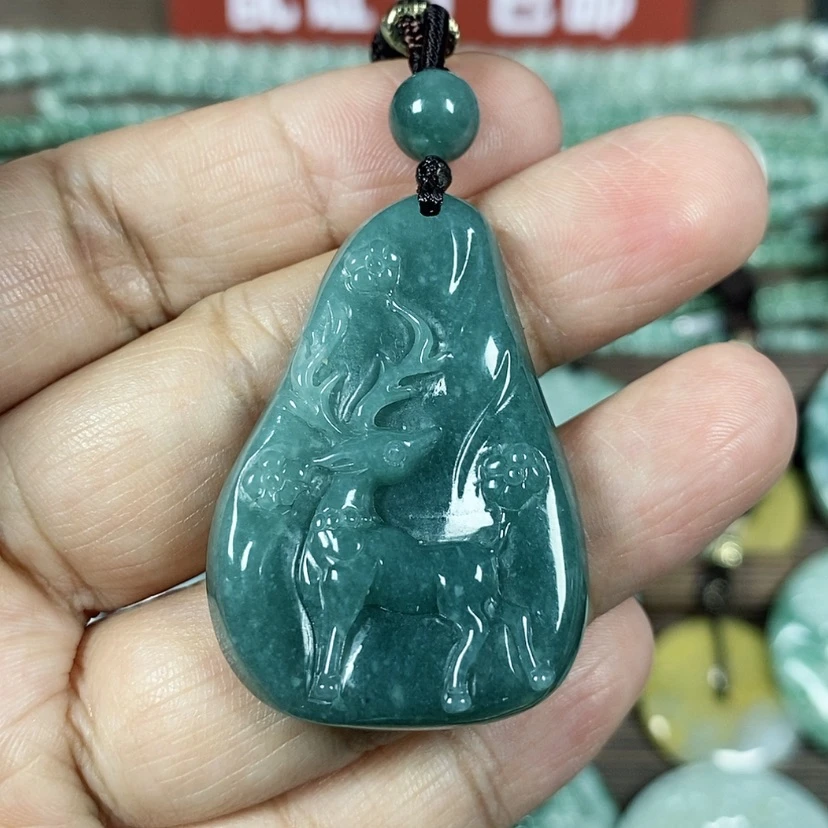 【闪购商品】翡翠颈饰未镶嵌玉吊坠翡翠玉一路有你一路相伴小款