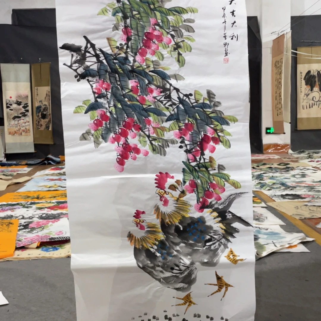 国画国画作品画心一张