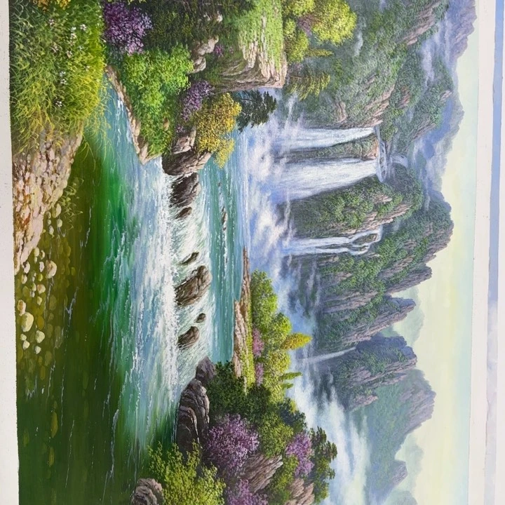 油画在一起的时候就可以