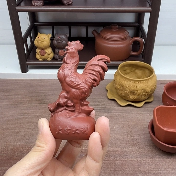 朱泥茶案鸡茶宠茶宠
