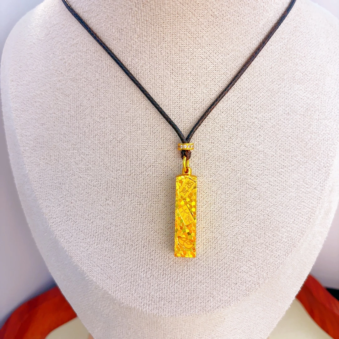 10463爆闪碎冰冰吉言方条时尚项链