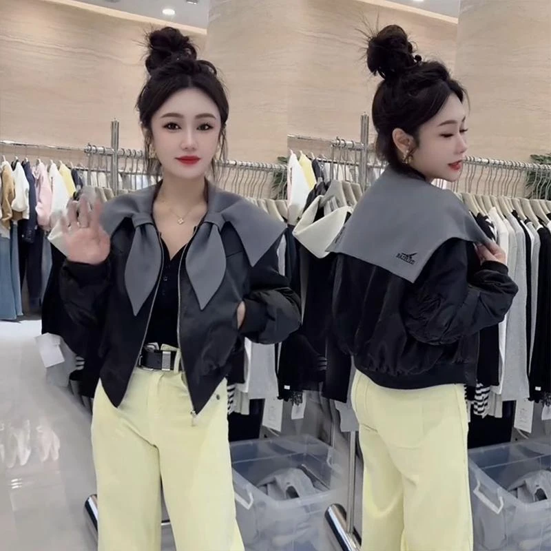 欧货新款短外套女2025春秋时髦洋气时尚感百搭气质短款休闲上衣