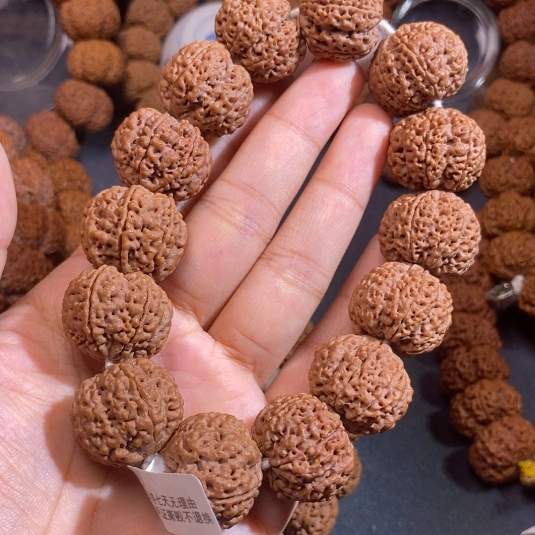 金刚菩提手串六瓣招财针孔22mm