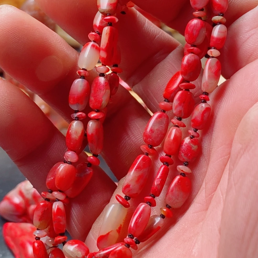 昌化石印石昌化鸡血石项链