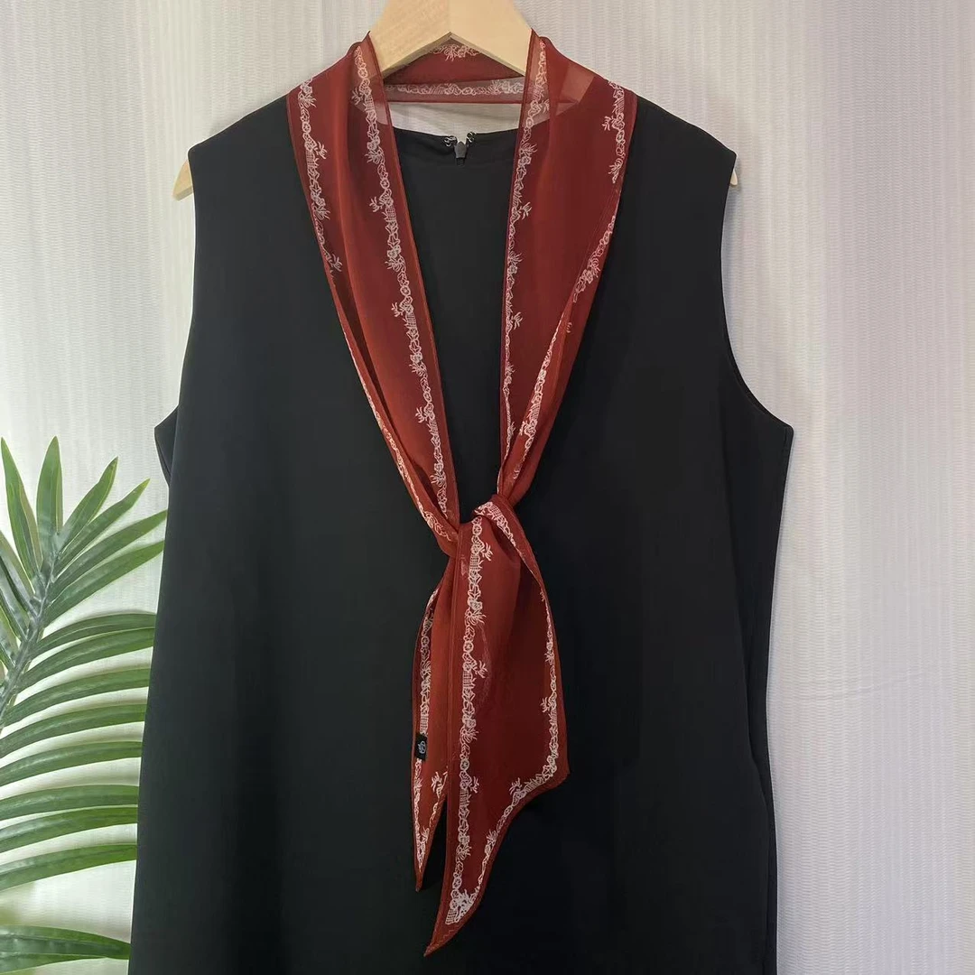 100%桑蚕丝【真丝乔其纱长条飘带集合】10x140cm丝巾韩版轻薄飘逸