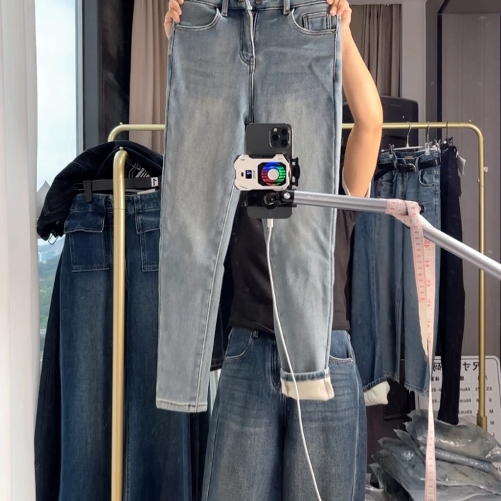 素心兰冬季加厚加绒小脚铅笔裤S