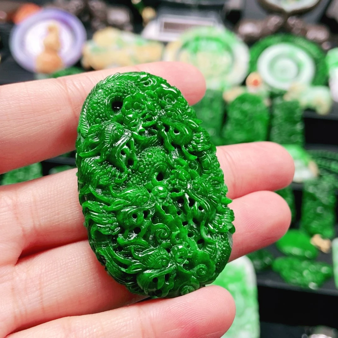 翡翠未镶嵌颈饰翡翠吊坠