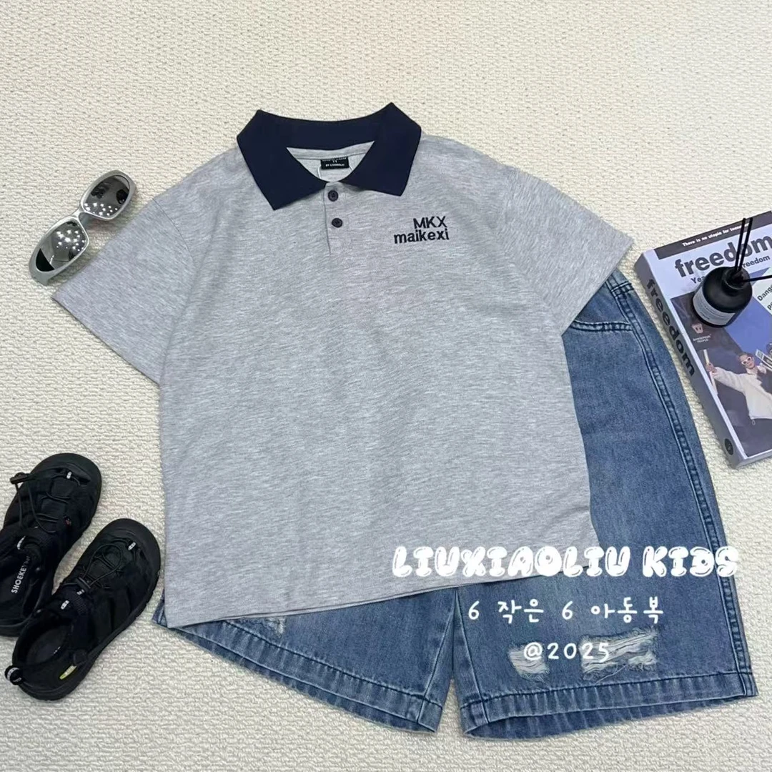 杭州六小六正版BY LIUXIAOLIU夏季儿童polo短袖22075