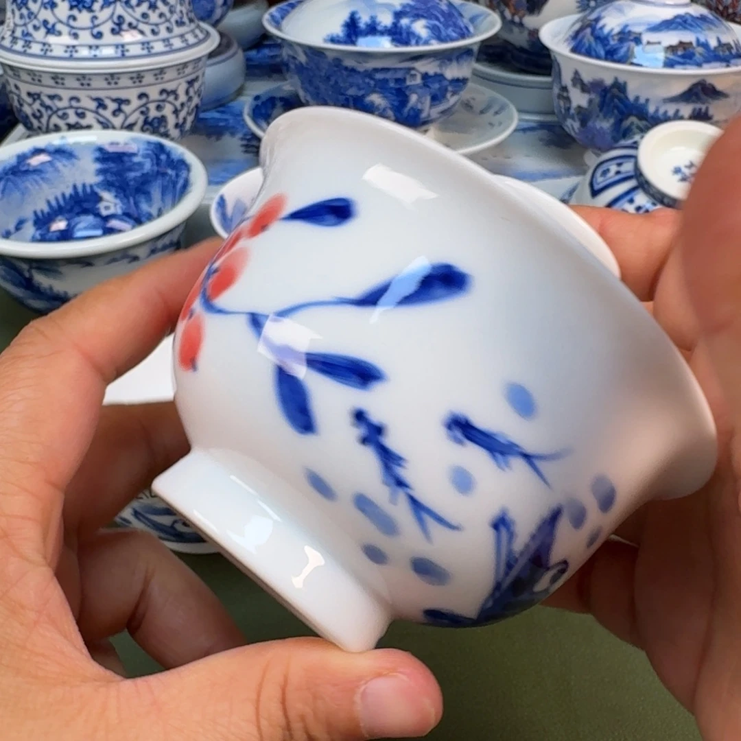 陶景德镇纯手绘茶具圆圆211