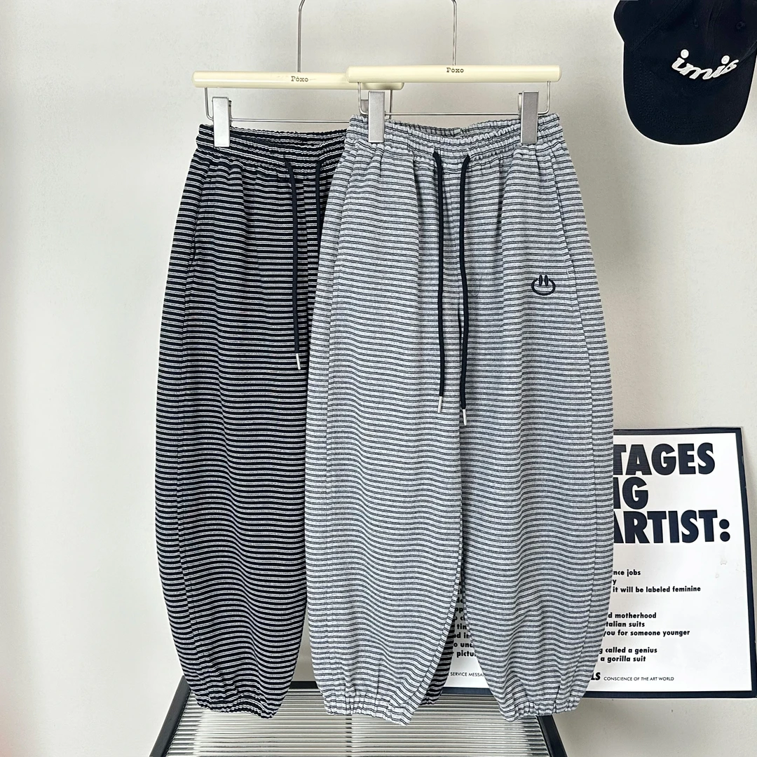 XT25830儿童条纹休闲卫裤男童韩版潮流中大童春季新款百搭潮童