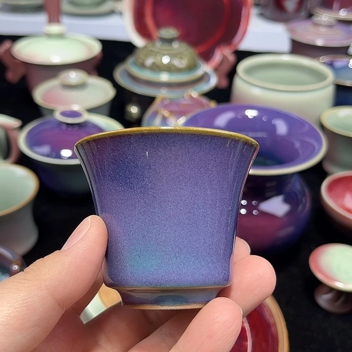 摆件钧窑单杯钧窑单杯