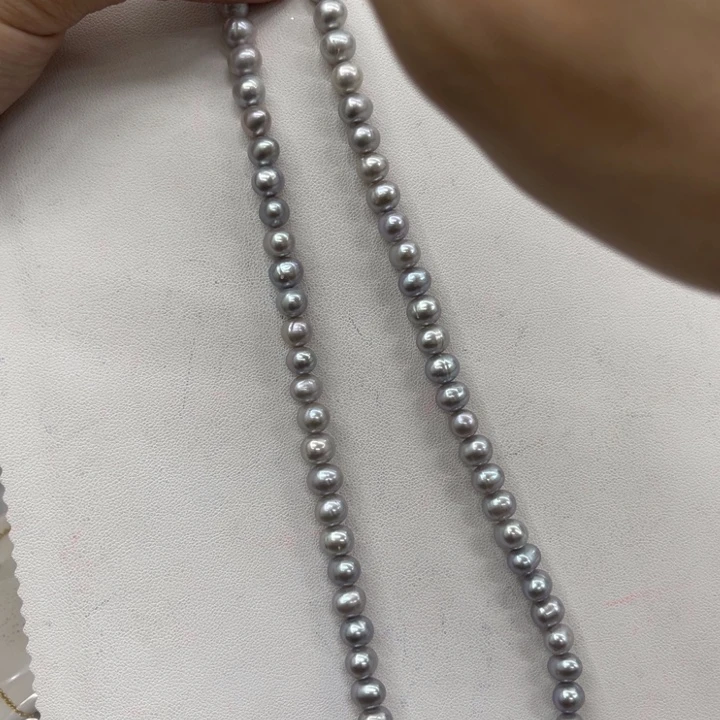 银S925镶嵌颈饰淡水珍珠001032