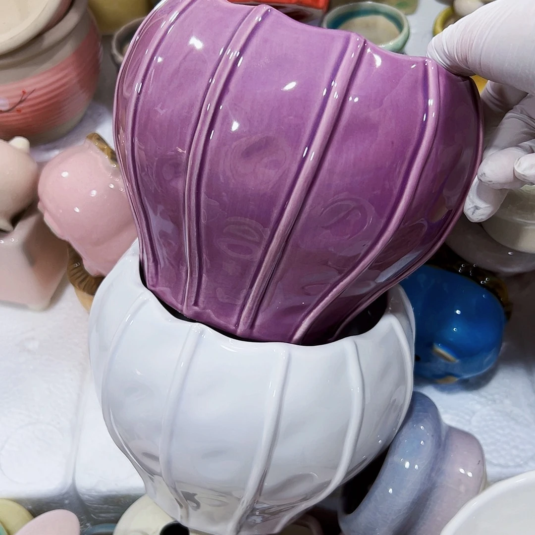 有孔外贸尾单陶瓷花盆凑单18米包邮