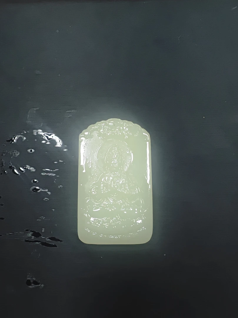 高清白天然玉石黄观音(带头)