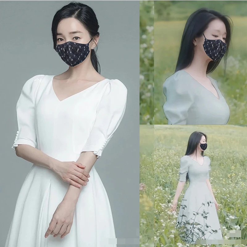 极简风法式ins风夏季套头气质连衣裙婚纱伴娘晚礼服宴会优雅结婚