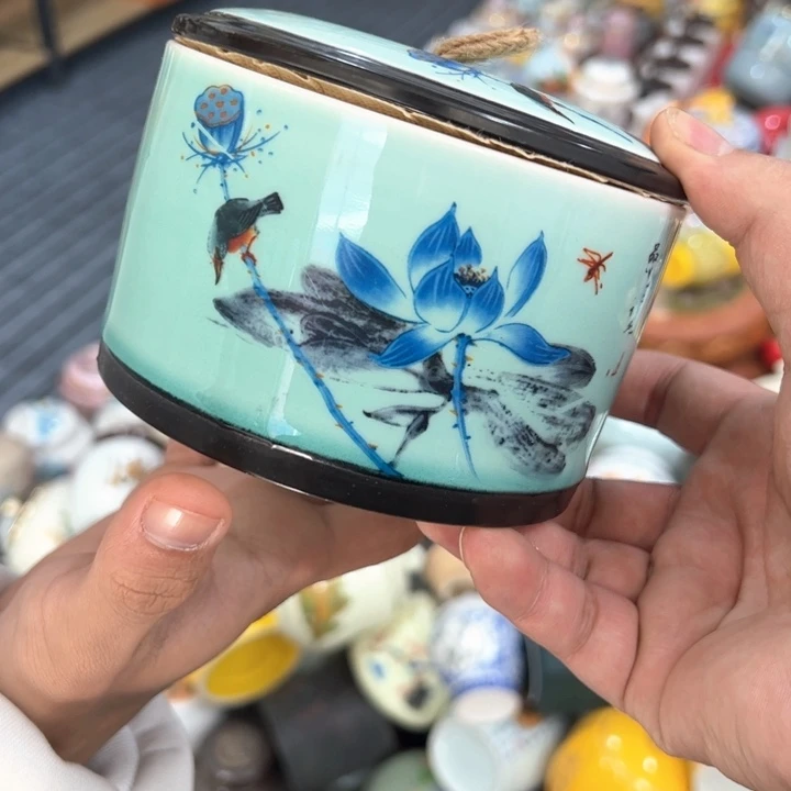 茶叶罐陶瓷家用储物罐轻微瑕疵品介意勿拍