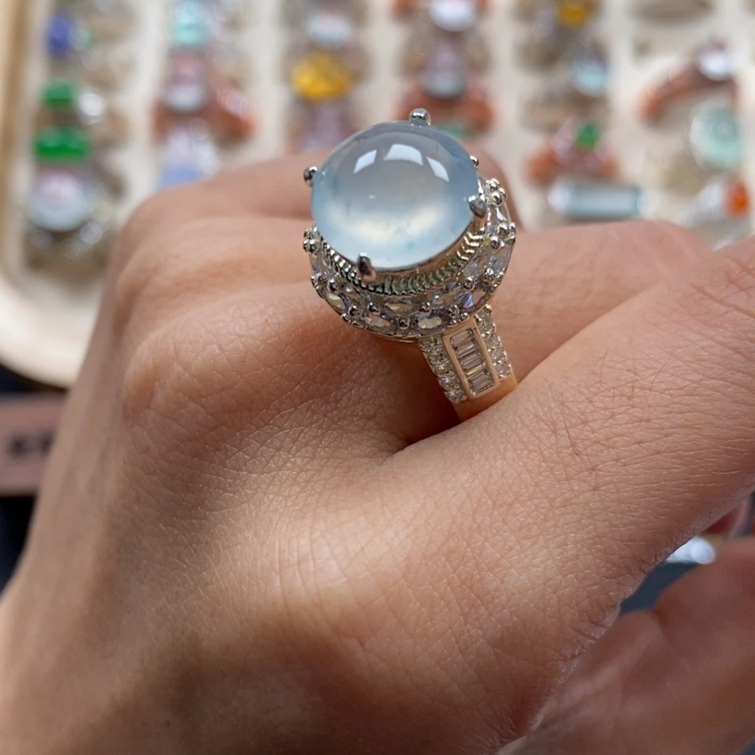 翡翠裸石缅甸天然a货翡翠