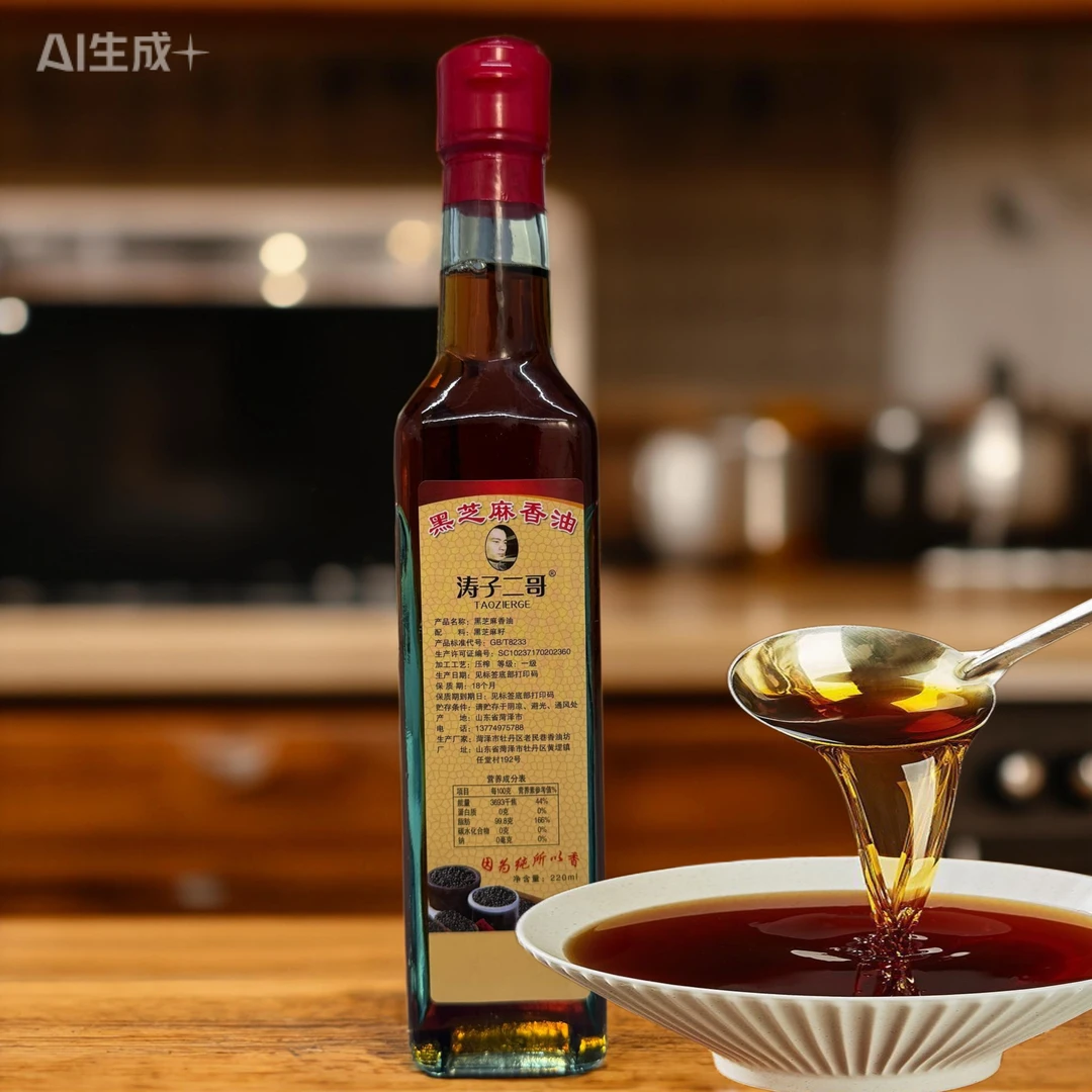 涛子二哥《涛子二哥》黑芝麻香油（良心品牌，好品推荐）