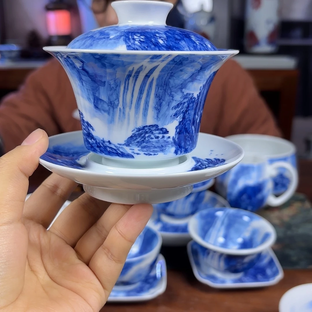 国一王老师手绘山水