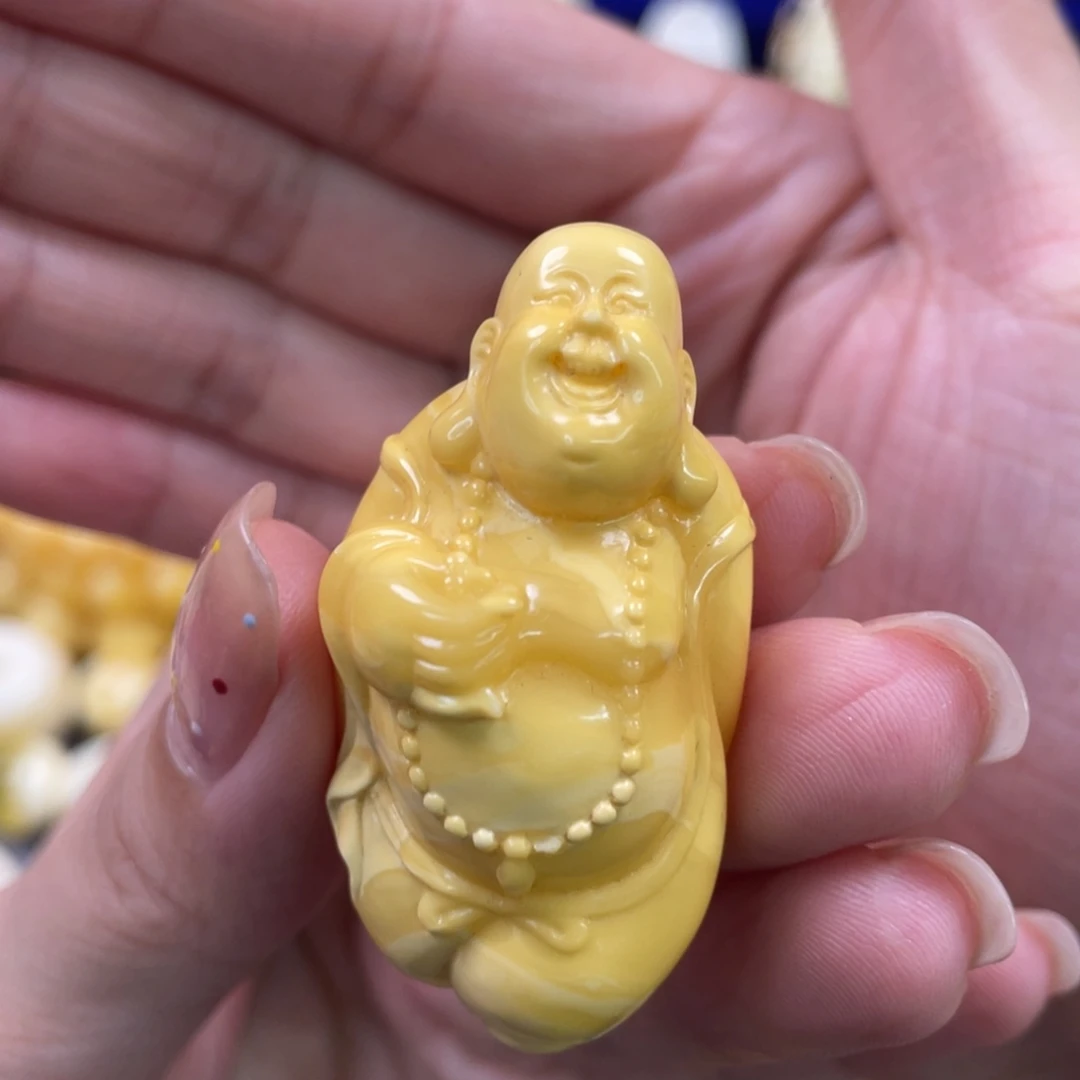 蜜蜡未镶嵌裸石琥珀蜜蜡雕刻件