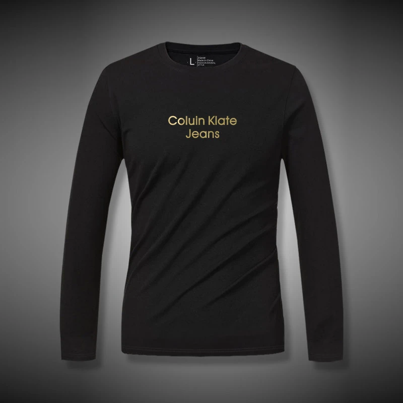 ColuinKlate男士长袖T恤内搭打底衫字母印花春秋季休闲CK68圆领衫