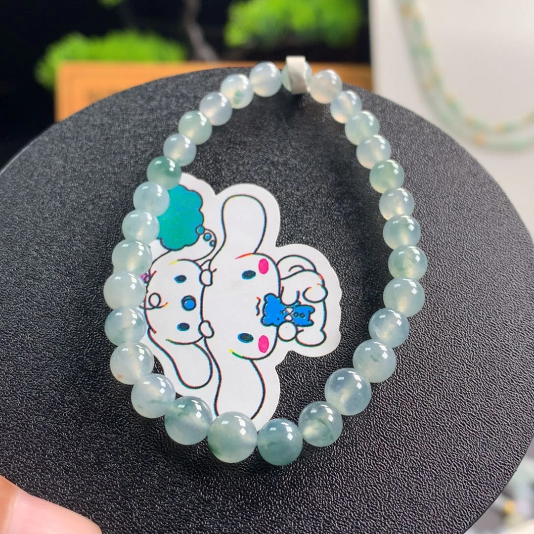 翡翠未镶嵌手链卡5.8～6.8