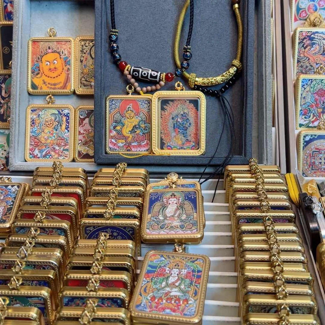 吊坠可***a双面定制黄老爷和黑老爷