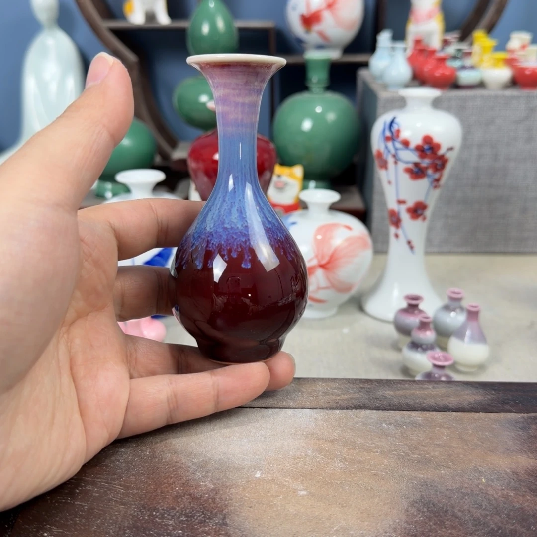 陶瓷手工小花器摆件