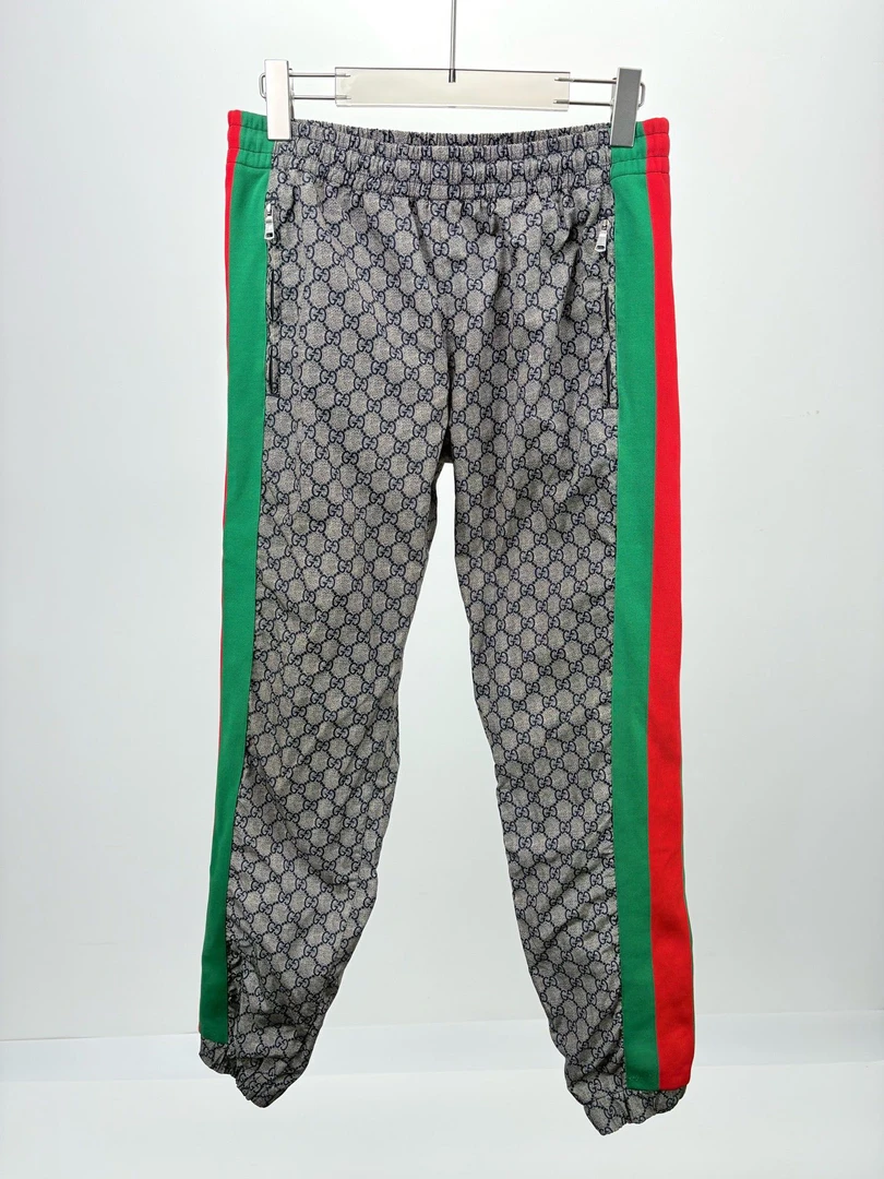 95新 GUCCI/古驰 GUCCI古驰蛇纹满LOGO长裤 S码 95新13425