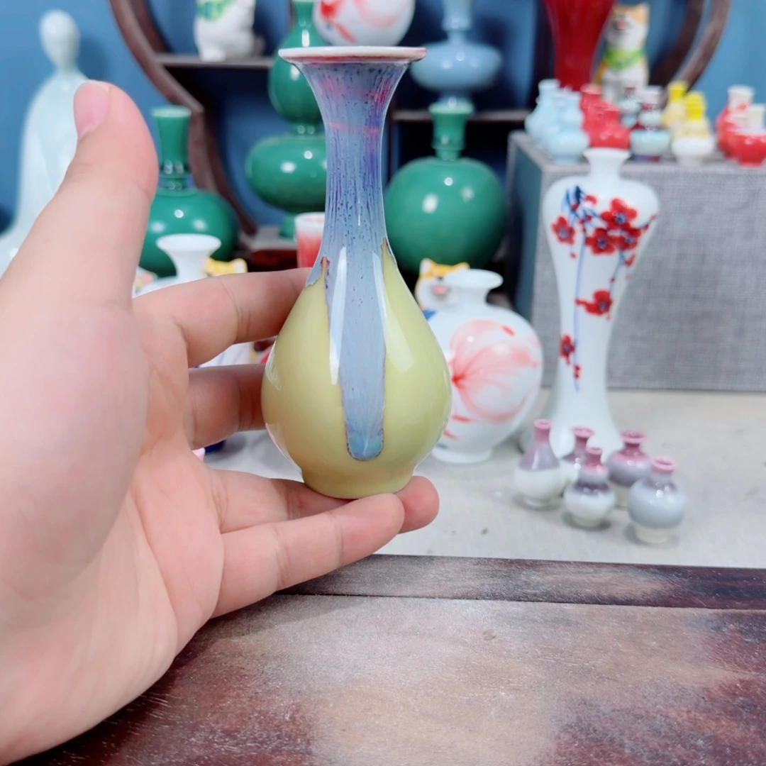 陶瓷手工小花器摆件