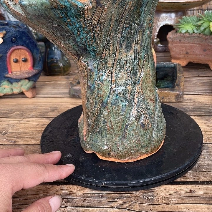 双庆福利手工粗陶高温花盆