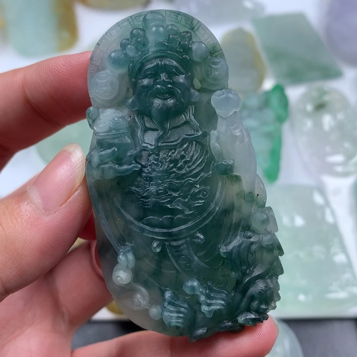 定制翡翠未镶嵌财神