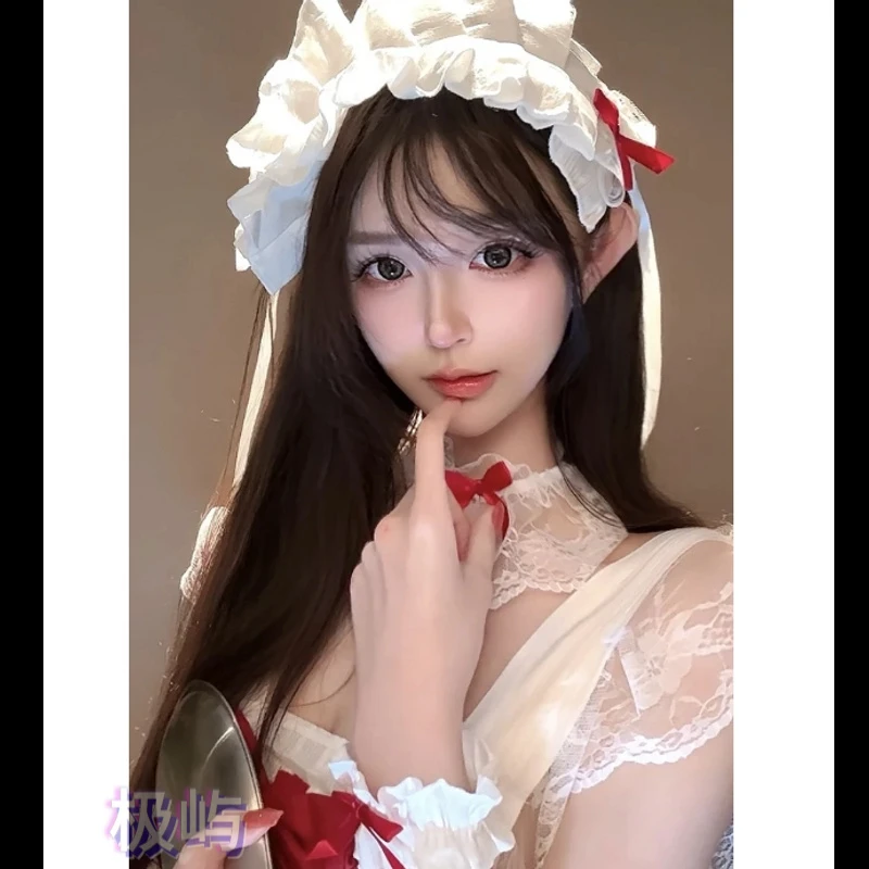 “法式少女”圣诞跨年战袍手作款睡裙显瘦女洛丽塔日系甜大码带胸垫