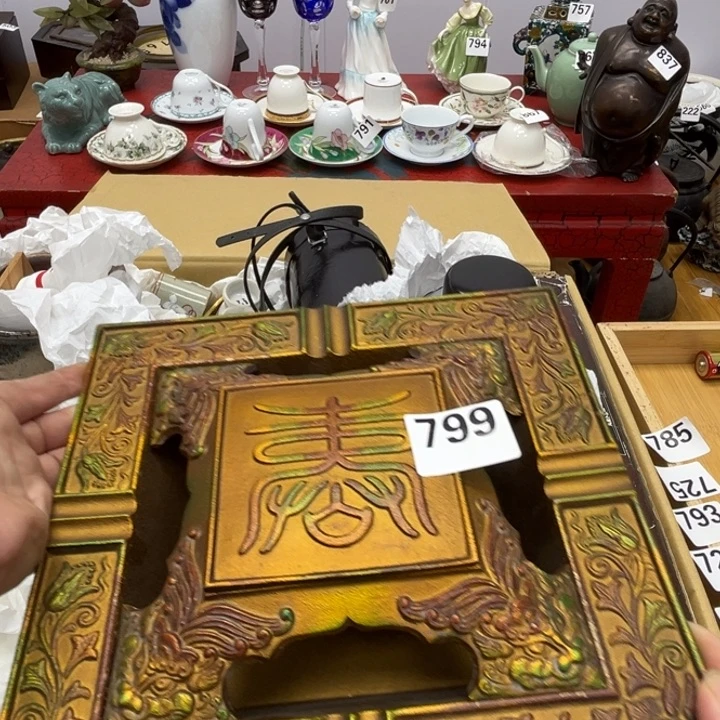 瓷片呀工艺品摆件瓷器摆件正能量