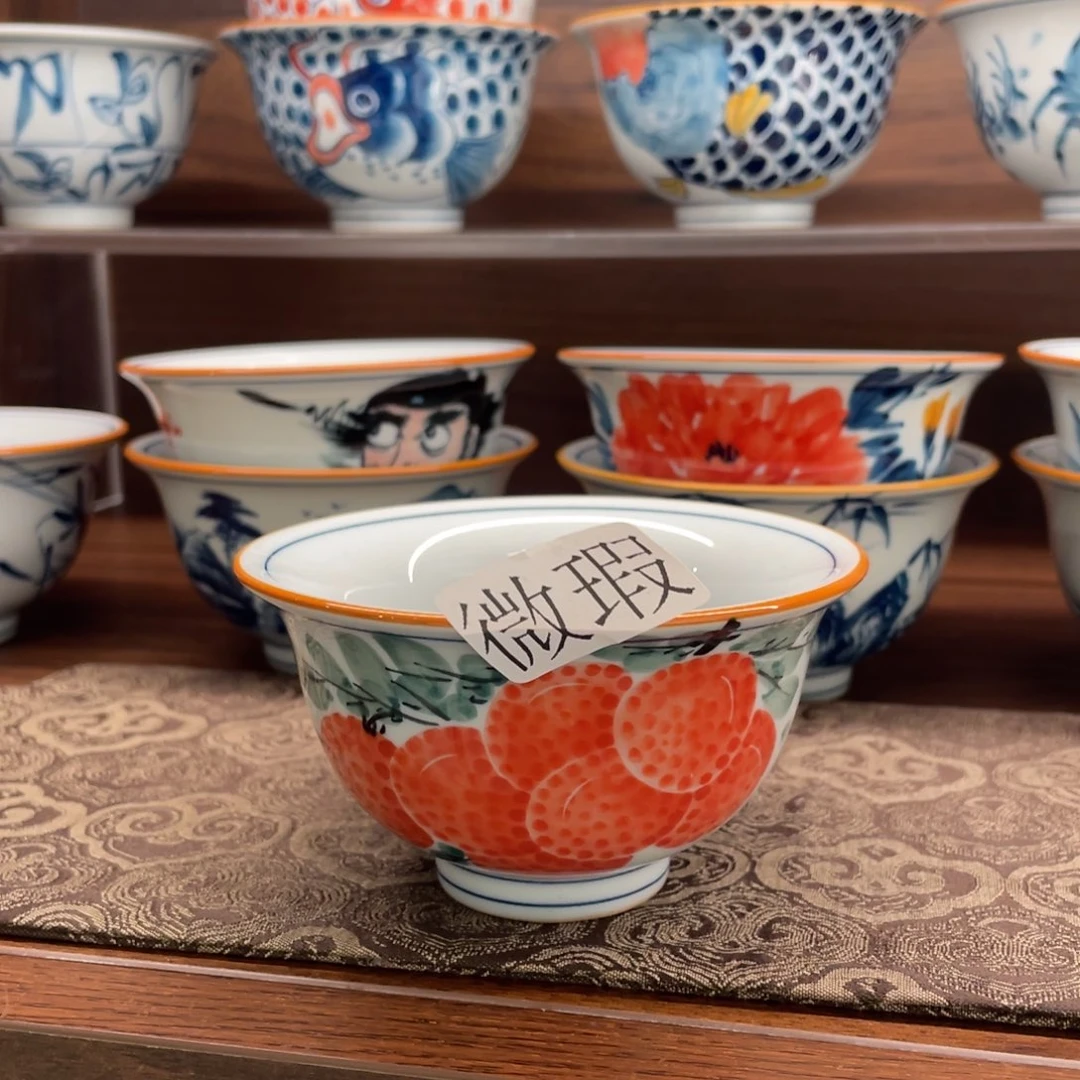 有瑕釉下彩纯手绘