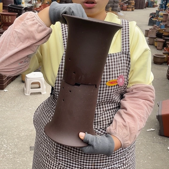 18+18素面兰花盆花盆紫砂花盆