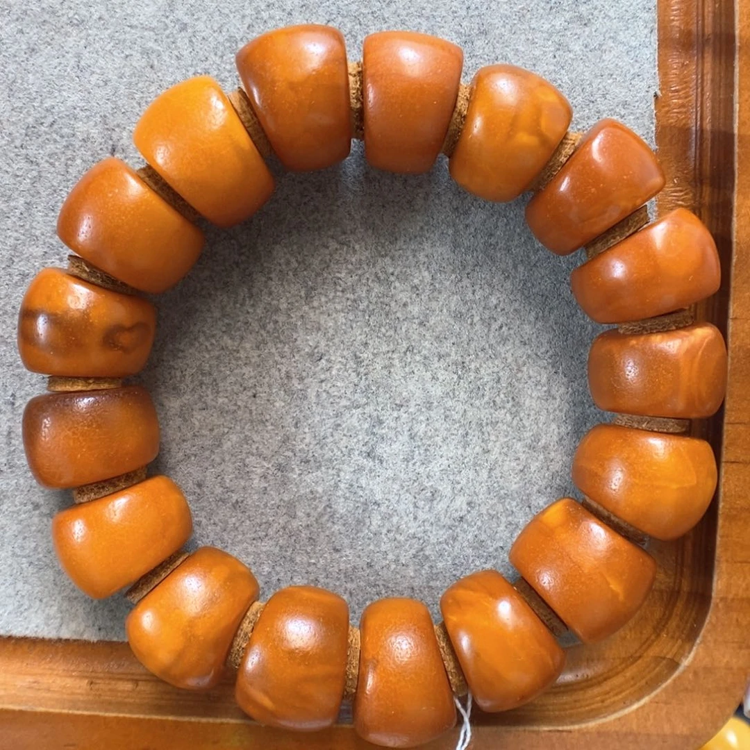 未镶嵌蜜蜡手串蜜蜡手串