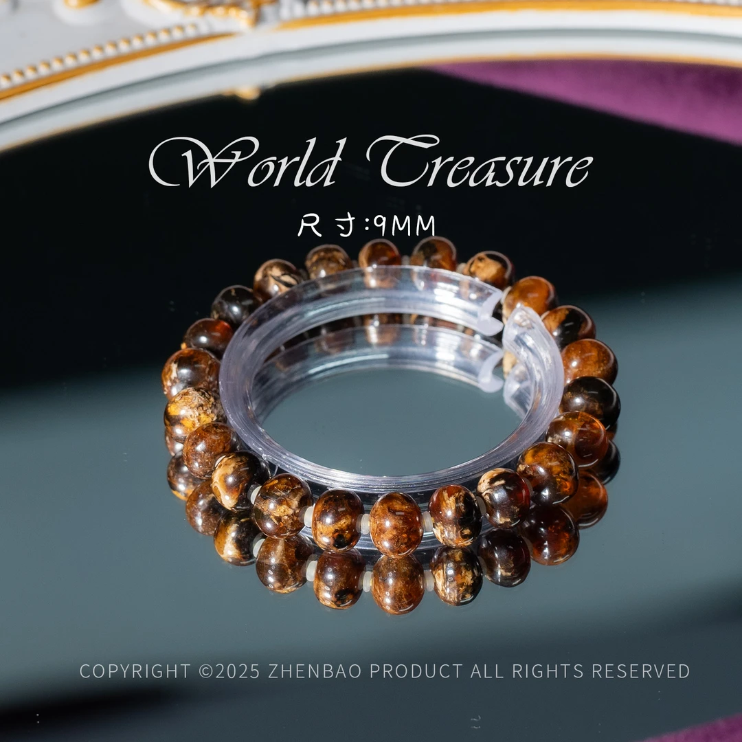 世间臻宝丨抚顺特级干白花手串/9m/多样性发/P8123