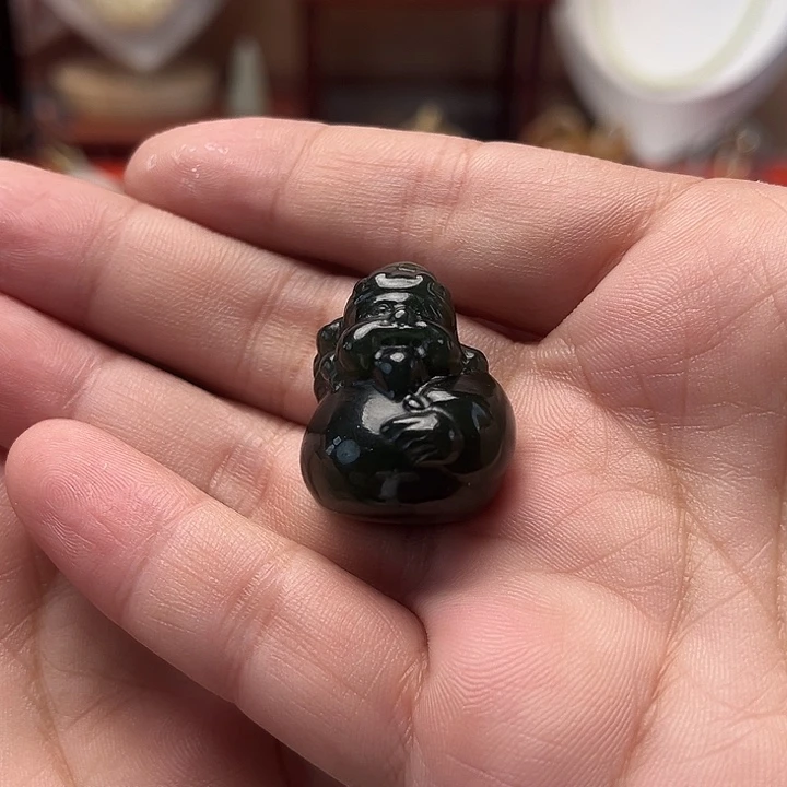 颈饰未镶嵌和田玉财神吊坠