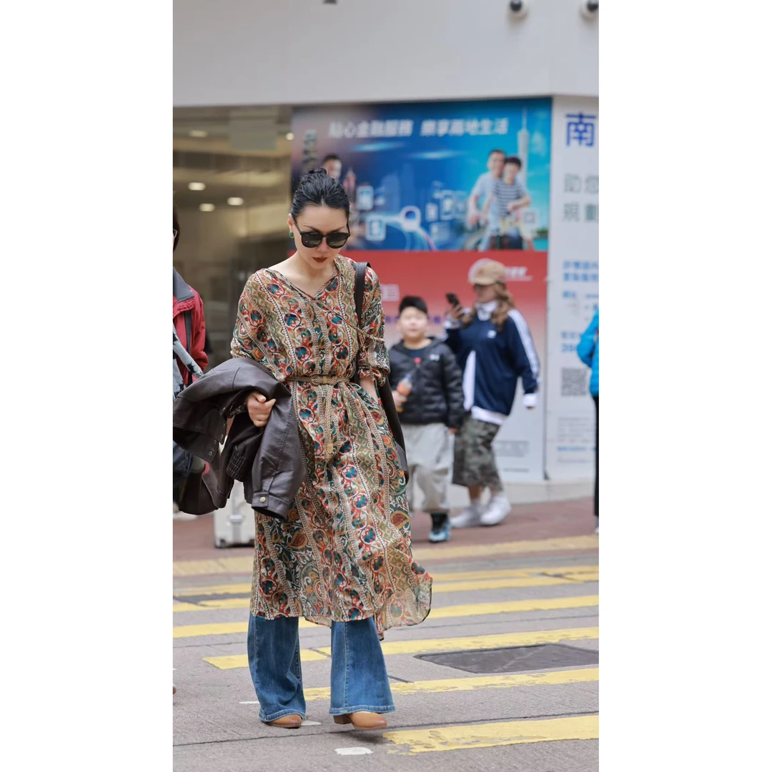 【那上新品】春 波西米亚风时尚浪漫连衣裙