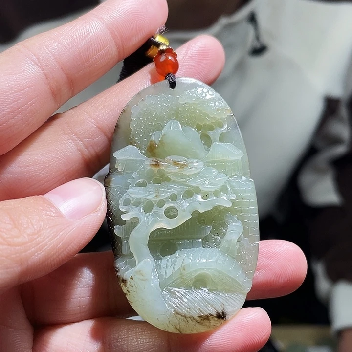 和田玉未镶嵌颈饰