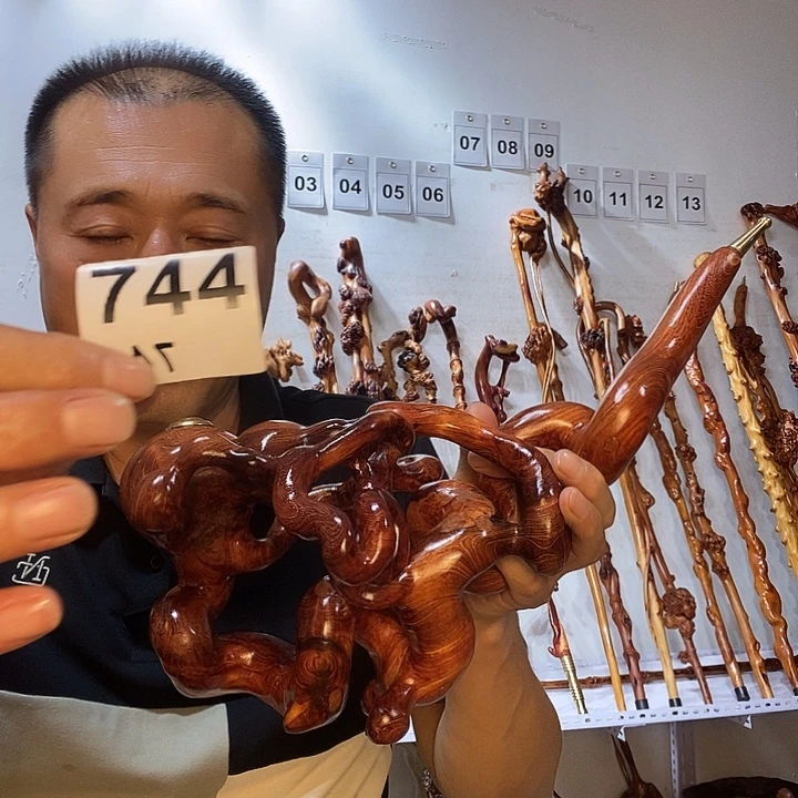生***生黑果木云南黑果木树榴摆件