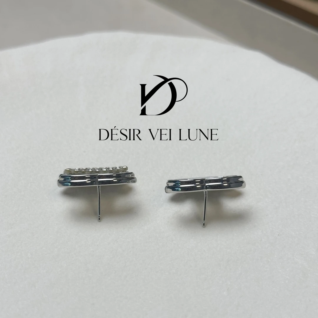 铜合金合成锆石耳饰 耳钉气质轻奢6272