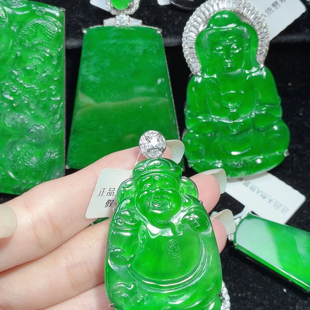 翡翠银S925镶嵌颈饰