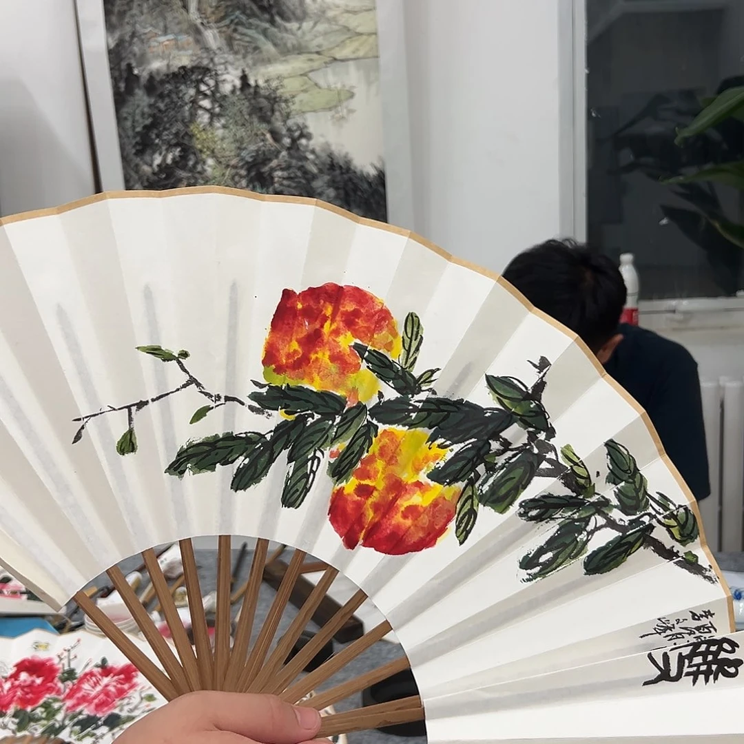 国画李文峰扇面作品