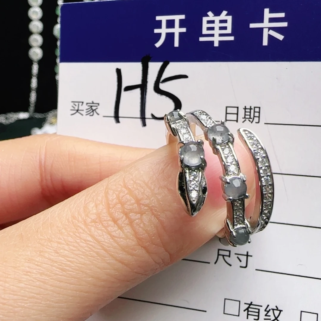 银S925镶嵌手链翡翠