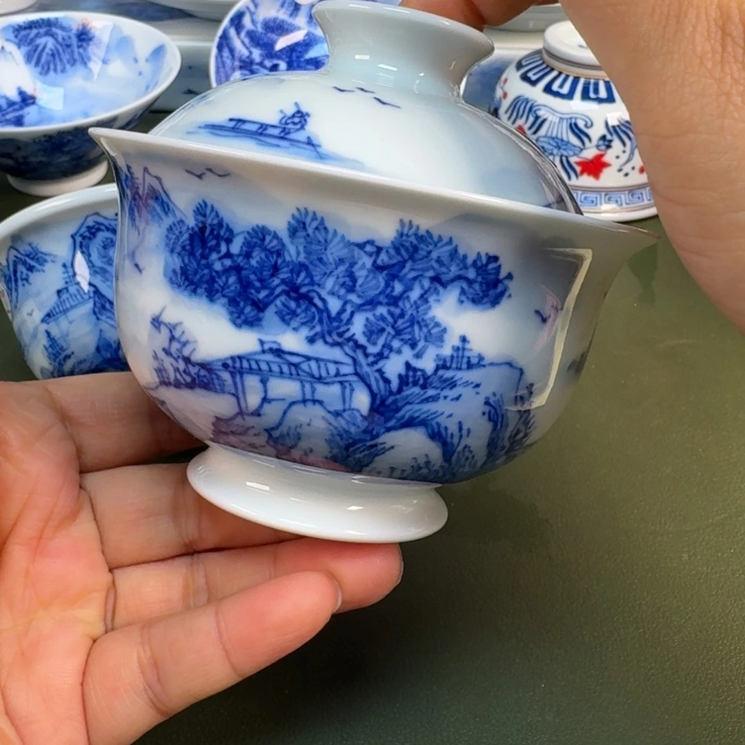 陶景德镇纯手绘茶具圆圆279