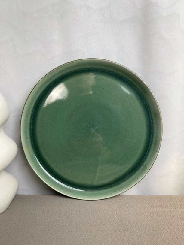 270窑变绿色大圆盘