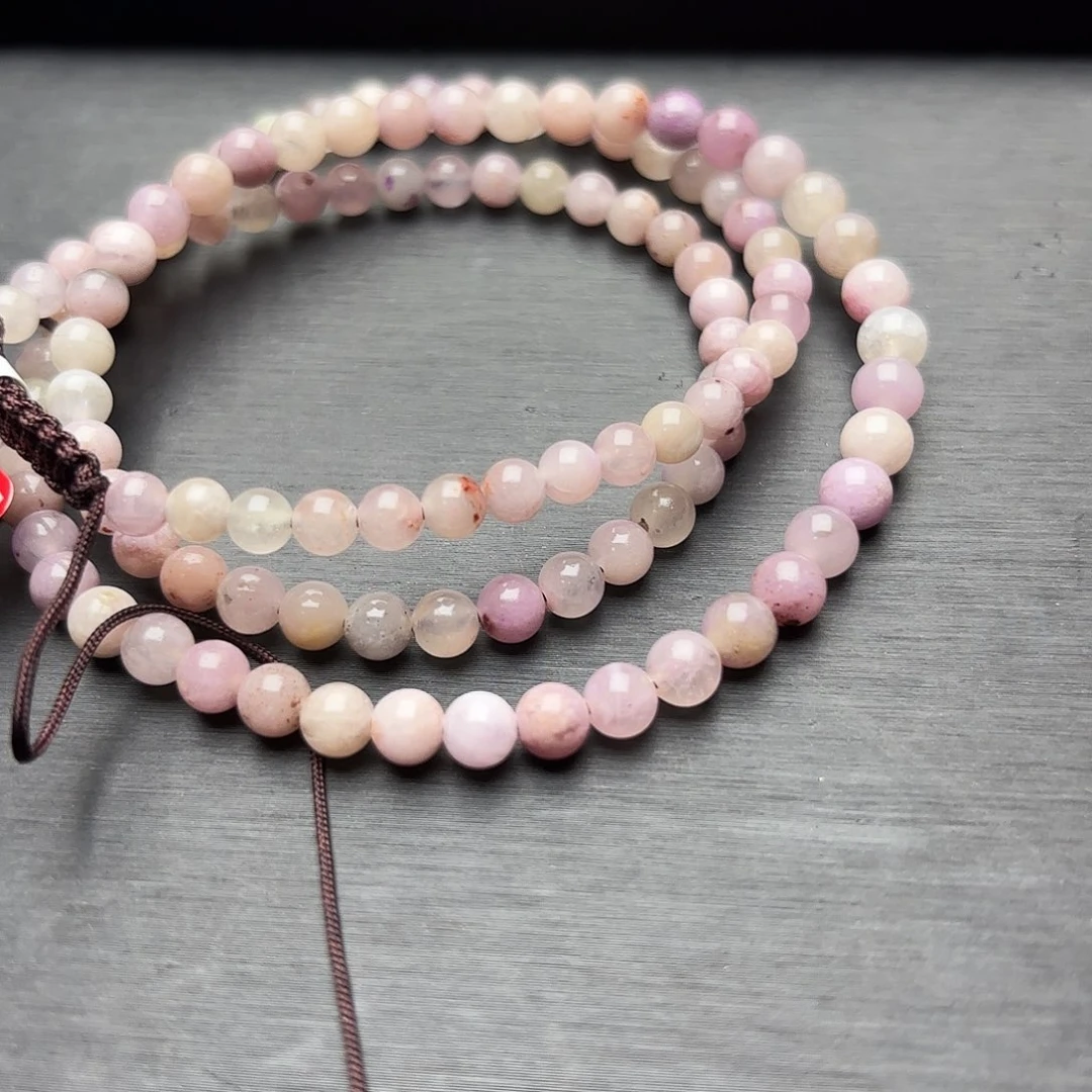 苏纪石（舒俱来）未镶嵌冰粉小米珠项链大漏